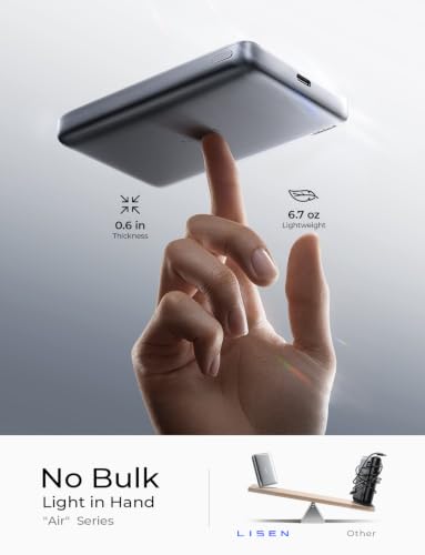 Magnetic Portable Charger for iPhone 18 [Qi2 Certified] Magsafe Power Bank