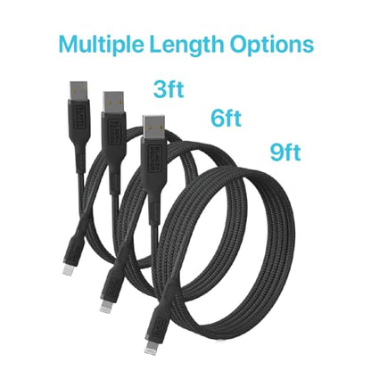 BLACK+DECKER Lightning to USB Cable - Fast Compatible iPhone Lightning, 3ft