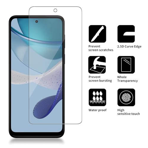 [4 Pack Glass Screen Protector Compatible for Motorola Moto G 5G (2023) / XT2313 [9H Hardness]-HD Screen Tempered Glass, Scratch Resistant,Easy Install [Case Friendly] - size: Moto G 5G (2023)
