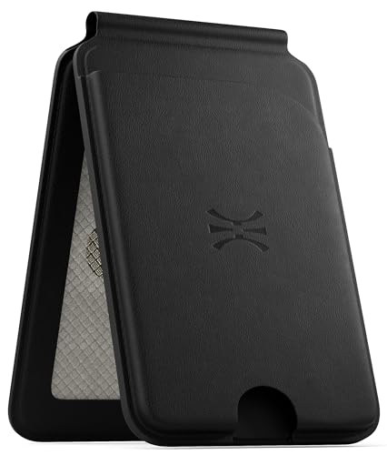 TORU for MagSafe Wallet with Kickstand, N52 Magnetic 6-Card Holder RFID Blocking for iPhone 17/17e/16/16e/15/14/13/12 Pro Max Plus Air - Black - color: Black