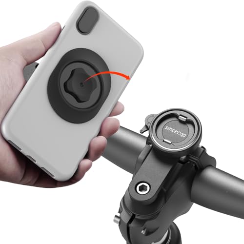 Bike Phone Mount,Mountain Bicycle Stem Cap Phone Holder,Fit All Stem Cap - color: 【1st Gen】Stem Cap Mount-Black