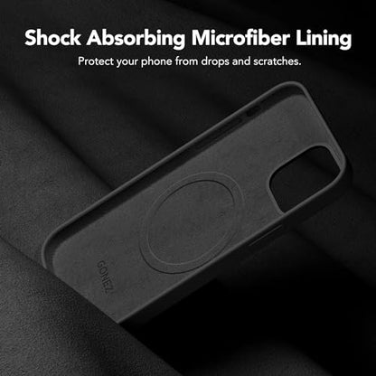 GONEZ Magnetic for iPhone 12/12 Pro Case, Silicone Cover Black - color: Black, size: Iphone 12 /Iphone 12 Pro