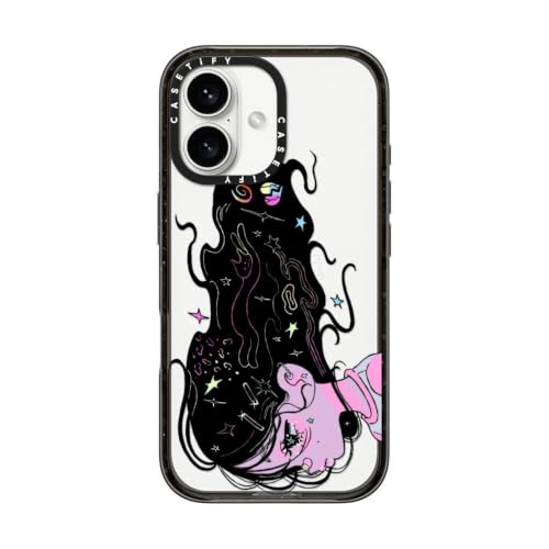 CASETiFY for iPhone 16 Case - Impact | Slim Fit | 8.2 ft. 4X Military Grade Drop Protection | CRYING GIRL | Black - color: CRYING GIRL, size: Iphone 16 (6.1")