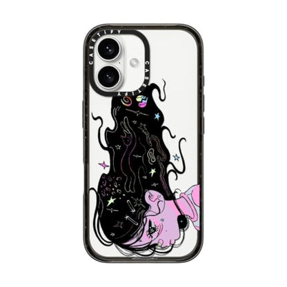 CASETiFY for iPhone 16 Case - Impact | Slim Fit | 8.2 ft. 4X Military Grade Drop Protection | CRYING GIRL | Black - color: CRYING GIRL, size: Iphone 16 (6.1")