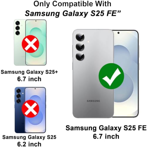 Battery Case for Galaxy S25 FE, 12000mAh High Capacity Portable Rechargeable Protective Case Support Wireless Charging Compatible with Galaxy S25 FE (6.7 inch) Extended Battery Charger Cover-Black - size: Galaxy S25 FE