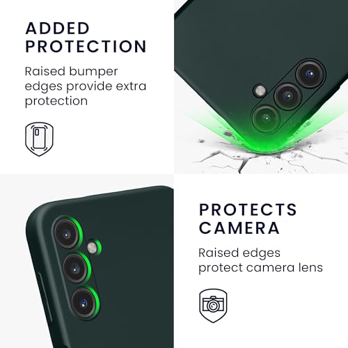 kwmobile Case Compatible with Samsung Galaxy A14 5G Case -Soft TPU Back Phone Cover - with Metallic Look - Metallic Teal - color: metallic teal, size: Galaxy A14 5G