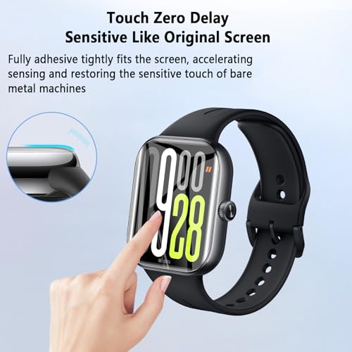 6 Pack Compatible for Xiaomi Redmi Watch 5 Screen Protector, Flexible TPU Film [Not Glass], Full Coverag, HD Clear Easy Install, Bubble Free for Redmi Watch 5 Screen Protector - size: RM6-Redmi Watch 5-Z-1