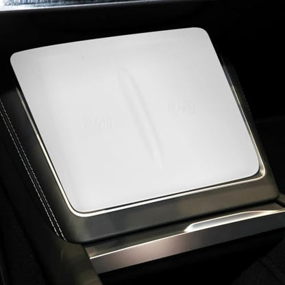 STOBAZA Center Console Charging Pad Silicone Slip Mat for Y Effortless Phone Charger for Car Interior Accessories Durable and Easy to Install White