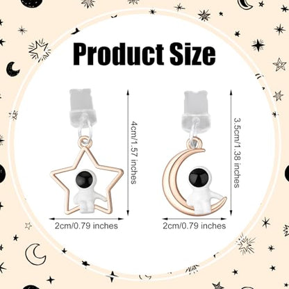 Penitue 4pcs Phone Dust Plug Charms, Creative Charging Port Dust Plug Cover - style: Astronaut Style