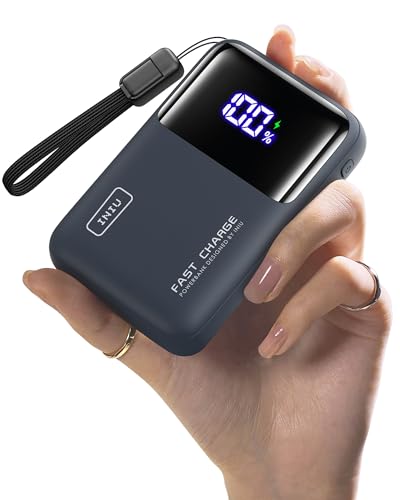 INIU Laptop Power Bank, Smallest 20000mAh 65W Fast Charging Battery Pack - color: Blue
