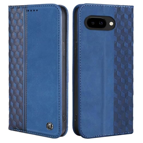 Wallet Case for Google Pixel 10a 2026 6.3 Inch - PU Leather Flip Cover with Card Holder Slots, Strong Magnetic Folio Kickstand Phone Case, Blue - color: Blue, size: Google Pixel 10a 6.3"