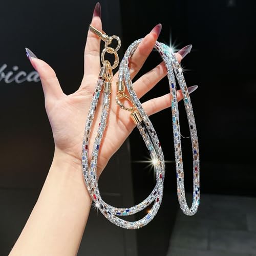 2Pcs Phone Crossbody Lanyard and Wrist Strap, Universal Cell Phone Lanyard Strap with 2Tether Tab - color: O