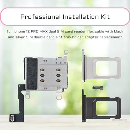 for iPhone 12 Pro Max Dual SIM Card Reader Flex Cable Replacement