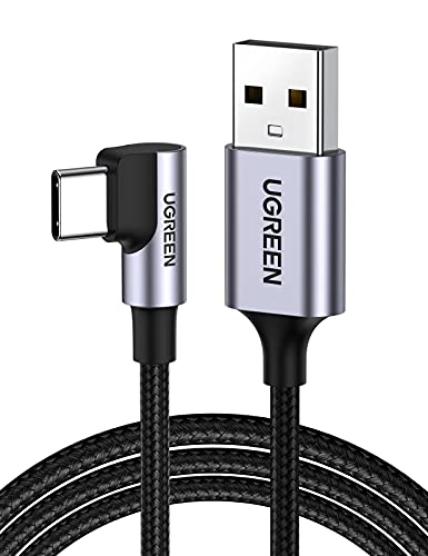 UGREEN Right Angle USB to USB C Cable, Fast Charging Cable, 10ft - size: 10FT