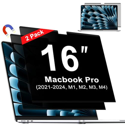 Magnetic Privacy Screen for Macbook Pro 16 Inch (2021-2026, M1,M2,M3,M4,M5) - size: macbook pro 16 inch