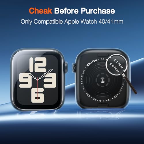 EGV for Apple Watch SE Series 6/5/4 40mm Screen Protector, Auto Install Box - size: 40mm