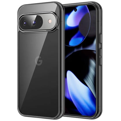 JETech Case for Google Pixel 9/9 Pro, Anti-Yellowing, Black | Shockproof Protection, Scratch Resistant Hard PC Back, Durable Transparent TPU Bumper - color: Black, size: Pixel 9/9 Pro