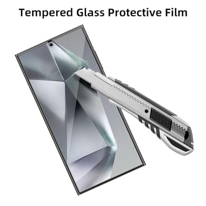4 Pack Glass Screen Protector Compatible for Samsung Galaxy S24 Ultra/SM-S928u [9H Hardness]-HD Screen Tempered Glass, Scratch Resistant,Easy Install [Case Friendly] - size: Galaxy S24 Ultra