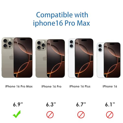 Ultra-Clear Hybrid Case Shockproof & Anti-Yellowing Phone Case | TPU + Acrylic Dual Protection | Slim Fit & Scratch-Resistant Design for iPhone 16 pro max - size: iphone 16 pro max