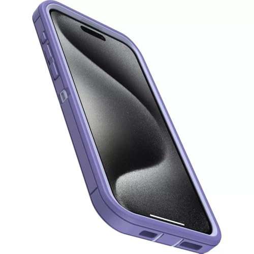 OtterBox iPhone 15 Pro Max (Only) - Defender Series Case - Mountain Majesty (Purple) - Screenless - Rugged & Durable - with Port Protection - Holster Clip Includes - Microbial Defense Protection - color: Mountain Majesty (Purple)