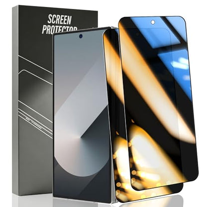2 Pack Outer Privacy Tempered Glass for Samsung Galaxy Z Fold 6 Screen Protector, 9H Hardness Anti Scratch, Anti Spy Tempered Glass Film, Black Protector for Samsung Galaxy Z Fold 6 - size: for Galaxy Z Fold 6