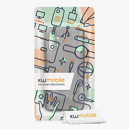 kwmobile Case Compatible with Samsung Galaxy A13 4G Case - Soft Slim Metallic TPU Silicone Cover - Metallic Grey - color: Metallic Grey, size: Galaxy A13 4G