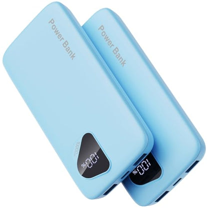 2026 2-Pack 10000mAh Portable Charger Battery Pack with Built in Cables - color: DarkBlue