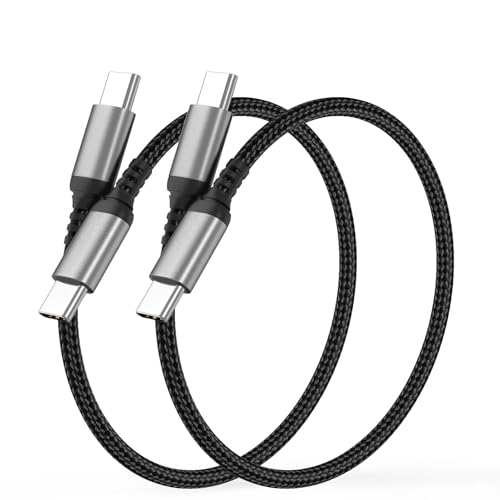 Short USBC to USBC Cable 1FT, 2 Pack Short Type C Charger Cords - size: 1FT