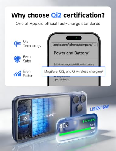 Magnetic Portable Charger for iPhone 18 [Qi2 Certified] Magsafe Power Bank
