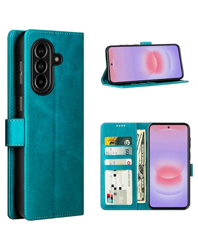 Feitenn for Samsung Galaxy A37 5G (6.7") Case Wallet 2026 with 4 Card Holders Kickstand, PU Flip Leather Magnetic Closure Folio Shockproof Protective Cover, Blue - color: Blue, size: Samsung Galaxy A37 5G