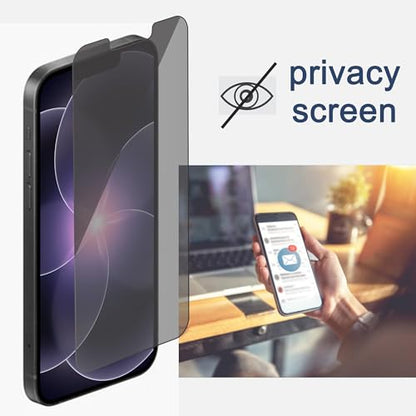 Ailun Privacy Screen Protector iPhone 17e/16e/14/13/13 Pro, 2 Pack - size: 17e/16e/14/13/13 Pro 6.1 inches