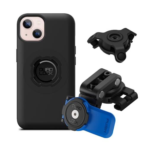Quad Lock Brake Reservoir Motorcycle Phone Mount with Vibration Dampener and MAG Phone Case for iPhone 13 - size: iPhone 13