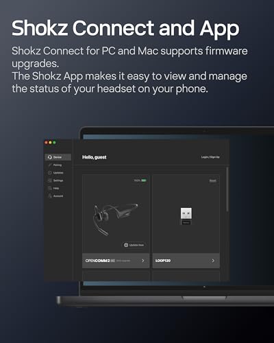 SHOKZ OpenComm2 UC Open-Ear Headset, USB-C Dongle, Noise-Canceling Mic - style: OpenComm2UC (USB-C)