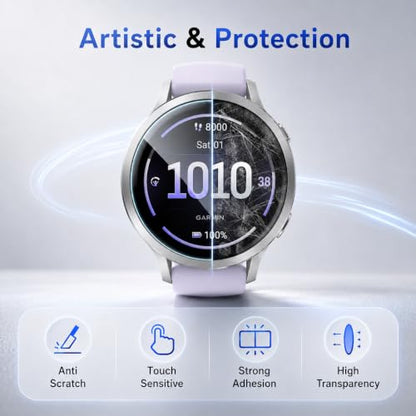 6 Pack for Garmin Venu 4 Screen Protector 41mm, Soft TPU Film | Anti Scratch, Soft Screen Protector for Venu 4 HD Clear Flexible Film, Bubble Free, Touch Sensitive, Anti Fingerprint - size: For Garmin venu 4 41mm 1.61 Inch