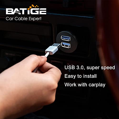 2 Pack Dual USB 3.0 Car Mount Flush Cable Male to Female 3ft - size: 2pcs 3ft