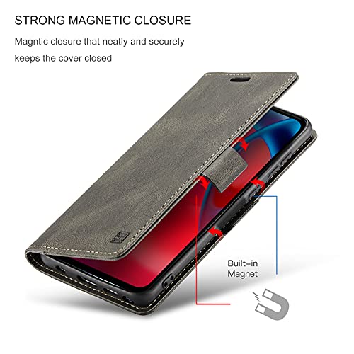 HAII Case for Moto G Stylus 5G 2021,PU Leather Folio Flip Wallet Case with Card Holster Stand Kickstand Magnetic Closure Shockproof Phone Cover for Motorola Moto G Stylus 5G 2021 (Coffee) - color: Coffee
