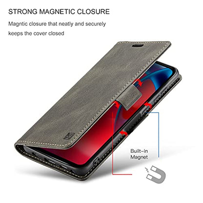 HAII Case for Moto G Stylus 5G 2021,PU Leather Folio Flip Wallet Case with Card Holster Stand Kickstand Magnetic Closure Shockproof Phone Cover for Motorola Moto G Stylus 5G 2021 (Coffee) - color: Coffee