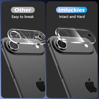 imluckies 3 Pack for iPhone 17 Air 6.5" Camera Lens Protector, HD Clear Tempered Glass Camera Accessories, 9H Hardness Anti-Scratch Screen Cover, Case Friendly[Not Affect Night Shots] - size: 17 Air-Clear