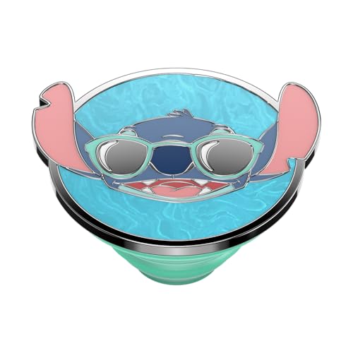 PopSockets Adhesive Phone Grip, Holder, Phone Stand, Disney Lilo & Stitch - Enamel Suns Out Stitch - color: Suns Out Stitch, style: Adhesive