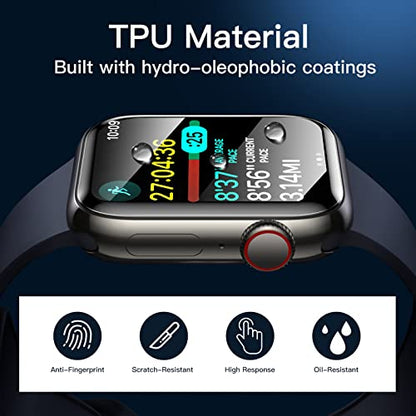 JETech TPU Screen Protector for Apple Watch Series 9/8/7 41mm, 3-Pack - size: Apple Watch Series 9/8/7 41mm