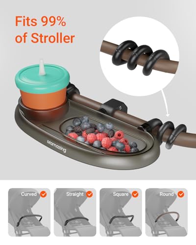 Mamazing 3 in 1 Universal Stroller Snack Tray with Cup & Phone Holder