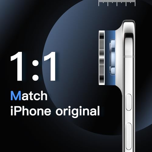 JETech Camera Lens Protector for iPhone Air, Clear, 3-Pack | 9H Tempered Glass, HD Clear, Anti-Scratch Protection, Night Shot Compatible, Case-Friendly - size: iPhone Air