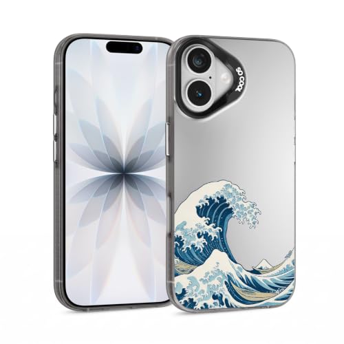 for iPhone 17 Case, TPU, Drop Protection, Waves | Matte Silver Back, Shockproof, Fade-resistant, Anti-yellow, Lens Protection, Precise Cutout, Slim grip, Waves - color: Waves, size: iPhone 17