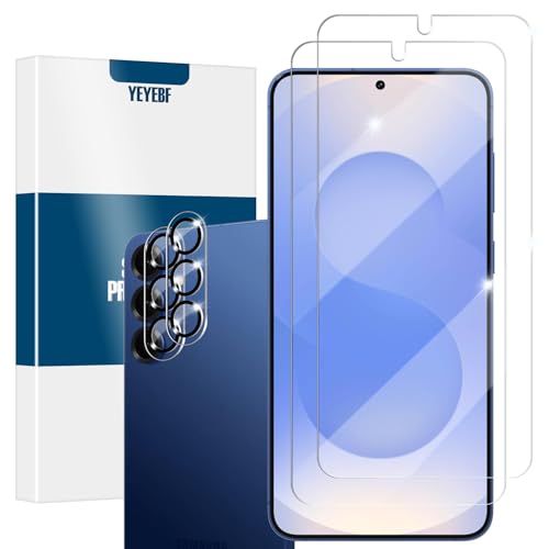 Galaxy S25 Plus / S25+ Tempered Glass Screen & Lens Protector 2+2 Pack | [Ultrasonic Fingerprint Unlock] [Case Friendly] [Bubble-Free] - size: Galaxy S25 Plus