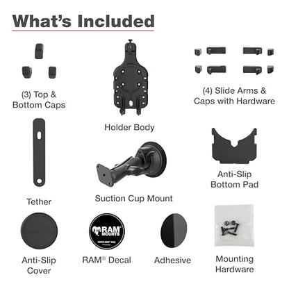 RAM MOUNTS Quick-Grip Pro Phone Mount with Twist-Lock Suction Cup