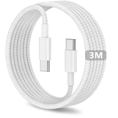 USB C to USB C Cable 10FT 60W Apple MFi Certified Long Fast Woven Charging Cord for Apple iPhone 17/16/15, iPad A16/10th Gen, iPad Pro 13/12.9/11-in, iPad Air, MacBook Neo - size: 10ft