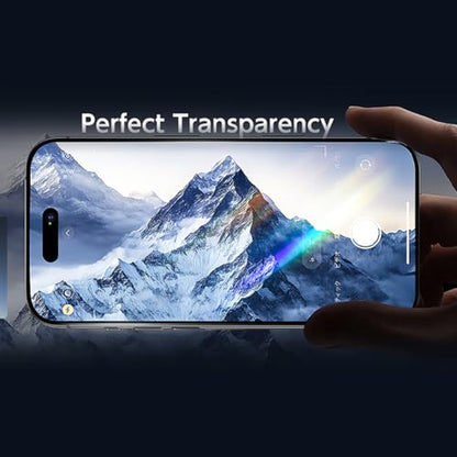 OneFish Screen Protector Tempered Glass Film 9H Hardness HD Clear Anti-Scratch Anti-Fingerprint Bubble Free Easy Installation Case Friendly Compatible with iPhone 14