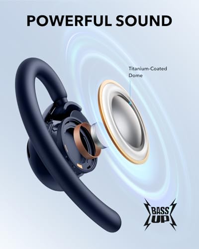 Soundcore V20i by Anker Open Ear Earbuds, Open Ear Headphones True Wireless - color: Blue