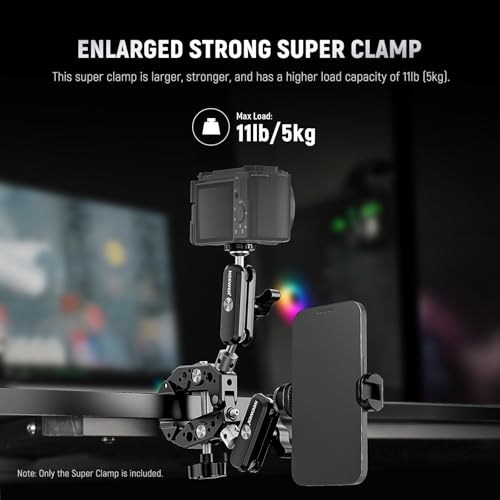 NEEWER Heavy Duty Super Clamp with Two 360° Dual Ball Head Magic Arms - style: ST89