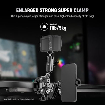 NEEWER Heavy Duty Super Clamp with Two 360° Dual Ball Head Magic Arms - style: ST89
